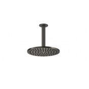 Gessi Goccia Верхний душ d20,2 см, потолочный кронштейн, 1 вид струи, цвет: black metal brushed PVD 33662#707