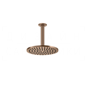 Gessi Goccia Верхний душ d20,2 см, потолочный кронштейн, 1 вид струи, цвет: copper brushed PVD 33662#708