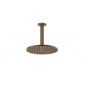 Gessi Goccia Верхний душ d20,2 см, потолочный кронштейн, 1 вид струи, цвет: antique brass 33662#713