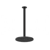 Gessi Goccia Верхний душ d20,2 см, потолоч. высота под заказ, 1 вид струи, цвет: matte black 33664#299