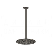 Gessi Goccia Верхний душ d20,2 см, высота под заказ, 1 вид струи, цвет: black metal brushed PVD 33664#707