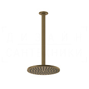 Gessi Goccia Верхний душ d20,2 см, потолоч. высота под заказ, 1 вид струи, цвет: antique brass 33664#713