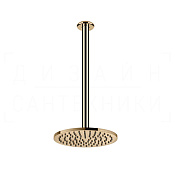 Gessi Goccia Верхний душ d20,2 см, потолоч. высота под заказ, 1 вид струи, цвет: warm bronze PVD 33664#735