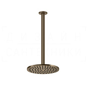 Gessi Goccia Верхний душ d20,2 см, высота под заказ, 1 вид струи, цвет: coffee bronze brushed PVD 33664#761