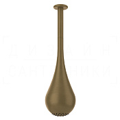 Gessi Goccia Верхний душ d15,2 см, потолочный, высота под заказ, 1 вид струи, цвет: antique brass 33753#713