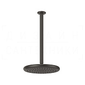 Gessi Goccia Верхний душ d33,4 см, высота под заказ, 1 вид струи, цвет: black metal brushed PVD 33768#707