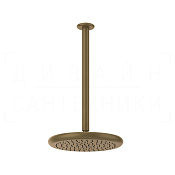Gessi Goccia Верхний душ d33,4 см, потолоч. высота под заказ, 1 вид струи, цвет: antique brass 33768#713