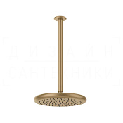 Gessi Goccia Верхний душ d33,4 см, высота под заказ, 1 вид струи, цвет: warm bronze brushed PVD 33768#726