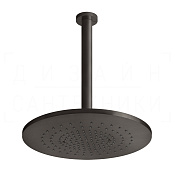 Gessi 316 Верхний душ d35,5 см, высота под заказ, 1 вид струи, цвет: black metal brushed PVD 54150#707