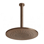 Gessi 316 Верхний душ d35,5 см, потолоч. высота под заказ, 1 вид струи, цвет: copper brushed PVD 54150#708