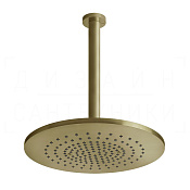 Gessi 316 Верхний душ d35,5 см, потолоч. высота под заказ, 1 вид струи, цвет: brushed brass PVD 54150#727