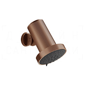 Gessi 316 Rigato Верхний душ d13,5 см, настенный, 3 вида струи, цвет: copper brushed PVD 57271#708