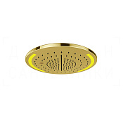 Gessi Colour Потолочный душ d35 см, встраиваемый, 3 вида струи, хромотерапия, цвет: gold PVD 57878#246