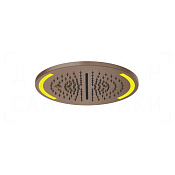 Gessi Colour Потолочный душ d35 см, встраиваемый, 3 вида струи, хромотер., цвет: copper brushed PVD 57878#708