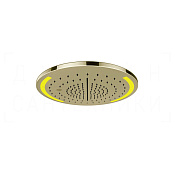 Gessi Colour Потолочный душ d35 см, встраиваемый, 3 вида струи, хромотерапия, цвет: brass PVD 57878#710