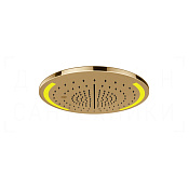 Gessi Colour Потолочный душ d35 см, встраиваемый, 3 вида струи, хромотерапия, цвет: warm bronze PVD 57878#735