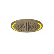 Gessi Colour Потолочный душ d35 см, встраив., 3 вида струи, хромотер., цвет: deep bronze brushed PVD 57878#791