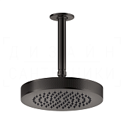 Gessi Inciso Верхний душ d21,8 см, высота под заказ, 1 вид струи, цвет: black metal brushed PVD 58188#707