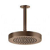 Gessi Inciso Верхний душ d21,8 см, потолоч. высота под заказ, 1 вид струи, цвет: copper brushed PVD 58188#708