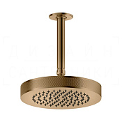 Gessi Inciso Верхний душ d21,8 см, высота под заказ, 1 вид струи, цвет: warm bronze brushed PVD 58188#726