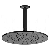 Gessi Inciso Верхний душ d30 см, потолоч. высота под заказ, 1 вид струи, цвет: black metal PVD 58250#706