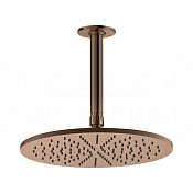 Gessi Inciso Верхний душ d30 см, потолоч. высота под заказ, 1 вид струи, цвет: copper brushed PVD 58250#708