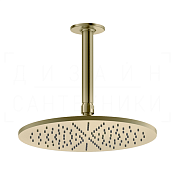 Gessi Inciso Верхний душ d30 см, потолоч. высота под заказ, 1 вид струи, цвет: brushed brass PVD 58250#727