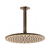 Gessi Inciso Верхний душ d30 см, высота под заказ, 1 вид струи, цвет: coffee bronze brushed PVD 58250#761