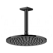 Gessi Rilievo Верхний душ d25 см, потолоч. высота под заказ, 1 вид струи, цвет: black metal PVD 59150#706