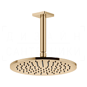 Gessi Rilievo Верхний душ d25 см, потолоч. высота под заказ, 1 вид струи, цвет: warm bronze PVD 59150#735
