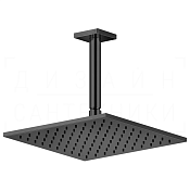 Gessi Rilievo Верхний душ 25 см, потолоч. высота под заказ, 1 вид струи, цвет: black metal PVD 59159#706