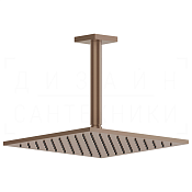 Gessi Rilievo Верхний душ 25 см, потолоч. высота под заказ, 1 вид струи, цвет: copper brushed PVD 59159#708
