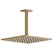 Gessi Rilievo Верхний душ 25 см, высота под заказ, 1 вид струи, цвет: warm bronze brushed PVD 59159#726