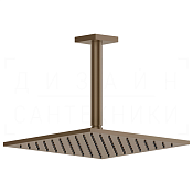 Gessi Rilievo Верхний душ 25 см, высота под заказ, 1 вид струи, цвет: coffee bronze brushed PVD 59159#761