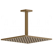 Gessi Rilievo Верхний душ 25 см, высота под заказ, 1 вид струи, цвет: deep bronze brushed PVD 59159#791