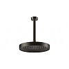 Gessi Inverso Верхний душ d25 см, потолочный кронштейн, 1 вид струи, цвет: black metal brushed PVD 63050#707