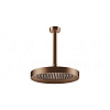 Gessi Inverso Верхний душ d25 см, потолочный кронштейн, 1 вид струи, цвет: copper brushed PVD 63050#708