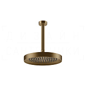 Gessi Inverso Верхний душ d25 см, потолочный кронштейн, 1 вид струи, цвет: deep bronze brushed PVD 63050#791