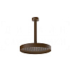 Gessi Inverso Верхний душ d25 см, потолочный кронштейн, 1 вид струи, цвет: dark bronze 63050#845