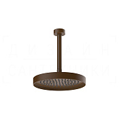 Gessi Inverso Верхний душ d25 см, потолочный кронштейн, 1 вид струи, цвет: dark bronze 63050#845