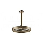 Gessi Inverso Верхний душ d25 см, потолоч. высота под заказ, 1 вид струи, цвет: finox brushed nickel 63053#149