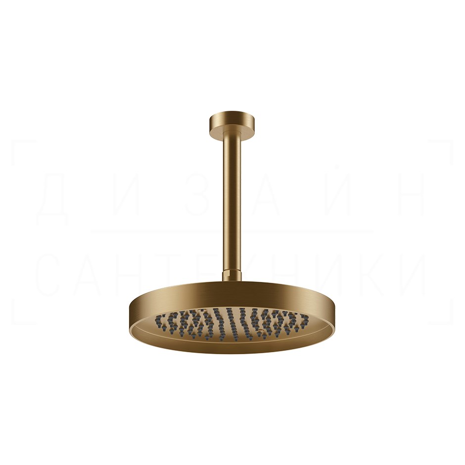 Gessi Inverso Верхний душ d25 см, высота под заказ, 1 вид струи, цвет: warm bronze brushed PVD 63053#726