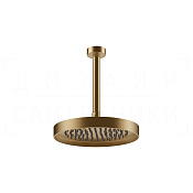 Gessi Inverso Верхний душ d25 см, высота под заказ, 1 вид струи, цвет: warm bronze brushed PVD 63053#726