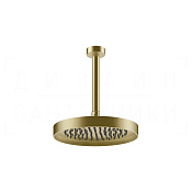 Gessi Inverso Верхний душ d25 см, потолоч. высота под заказ, 1 вид струи, цвет: brushed brass PVD 63053#727