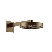 Gessi Inverso Верхний душ d30 см, настенный кронштейн, 1 вид струи, цвет: coffee bronze brushed PVD 63068#761