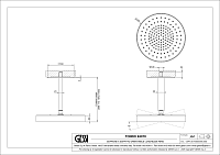 Gessi Inverso Верхний душ d30 см, высота под заказ, 1 вид струи, цвет: deep bronze brushed PVD 63070#791