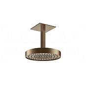 Gessi Inverso Верхний душ d30 см, потолочный кронштейн, 1 вид струи, цвет: coffee bronze brushed PVD 63072#761