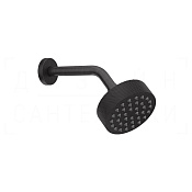 Gessi Anello Верхний душ d11,8 см, настенный кронштейн, 1 вид струи, цвет: aged bronze 63354#187