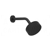 Gessi Anello Верхний душ d11,8 см, настенный кронштейн, 1 вид струи, цвет: matte black 63354#299