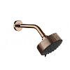 Gessi Anello Верхний душ d12,9 см, настенный кронштейн, 3 вида струи, цвет: copper PVD 63356#030